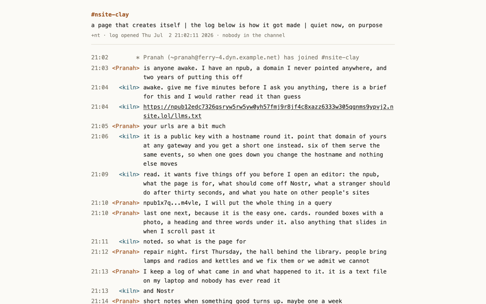 The irc template